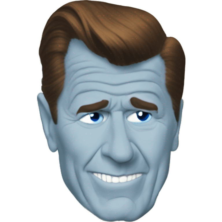 Ronald Reagan is scared blue eyes emoji