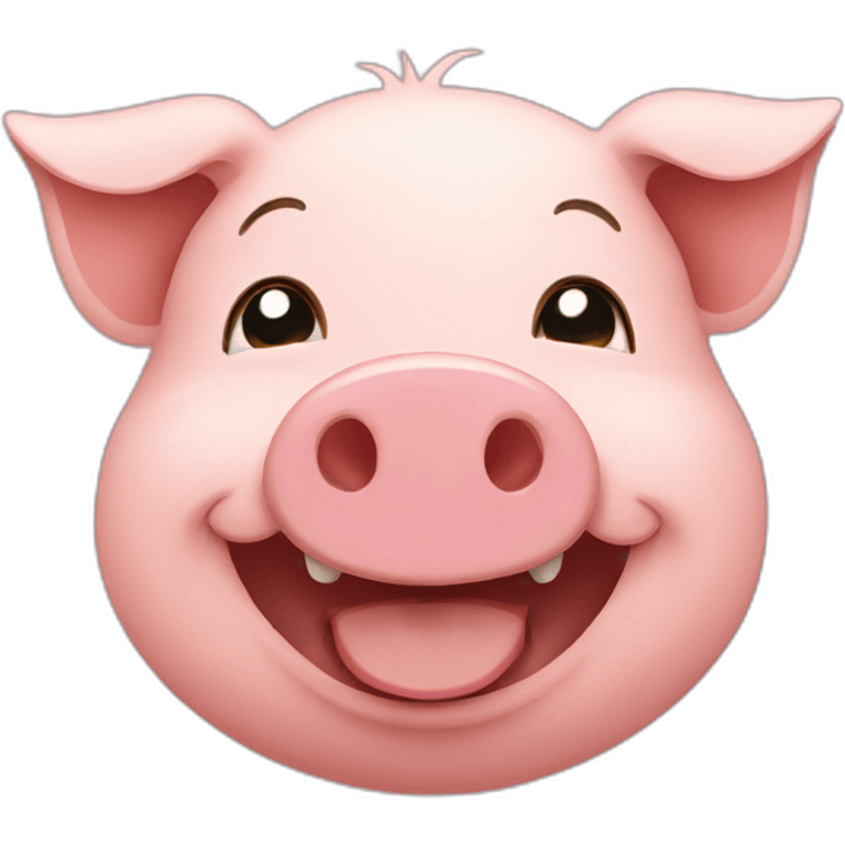 pig smiling emoji