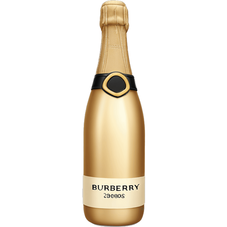 Burberry champagne bottle emoji