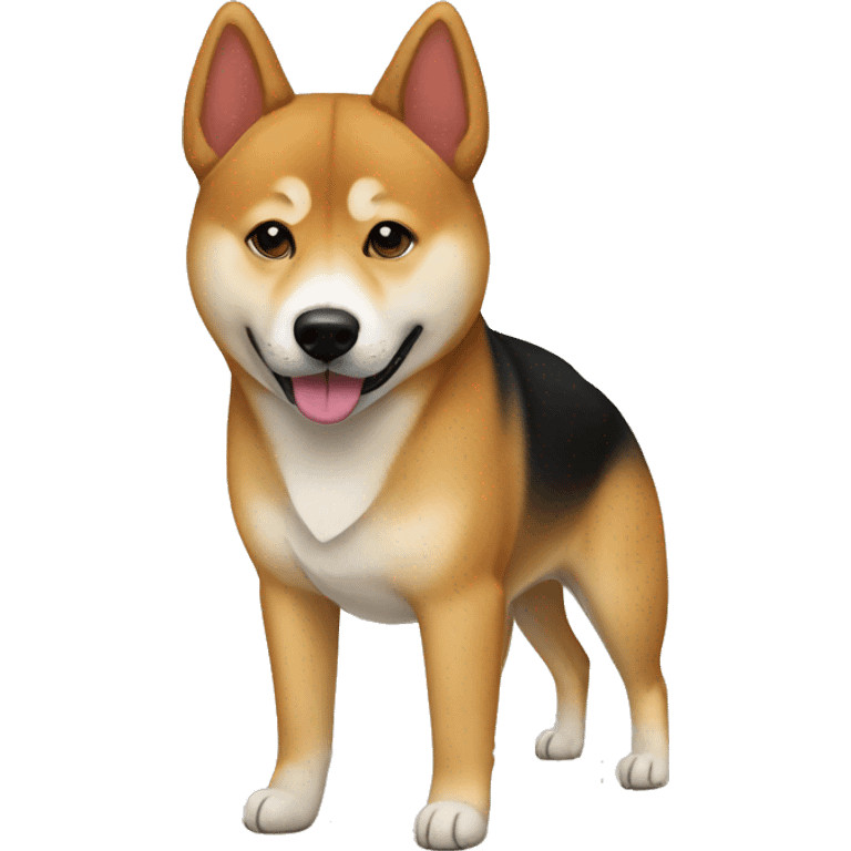 Shiba inu and German Shepherd mix emoji