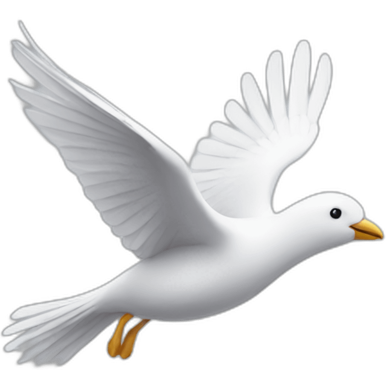 white bird flying  emoji