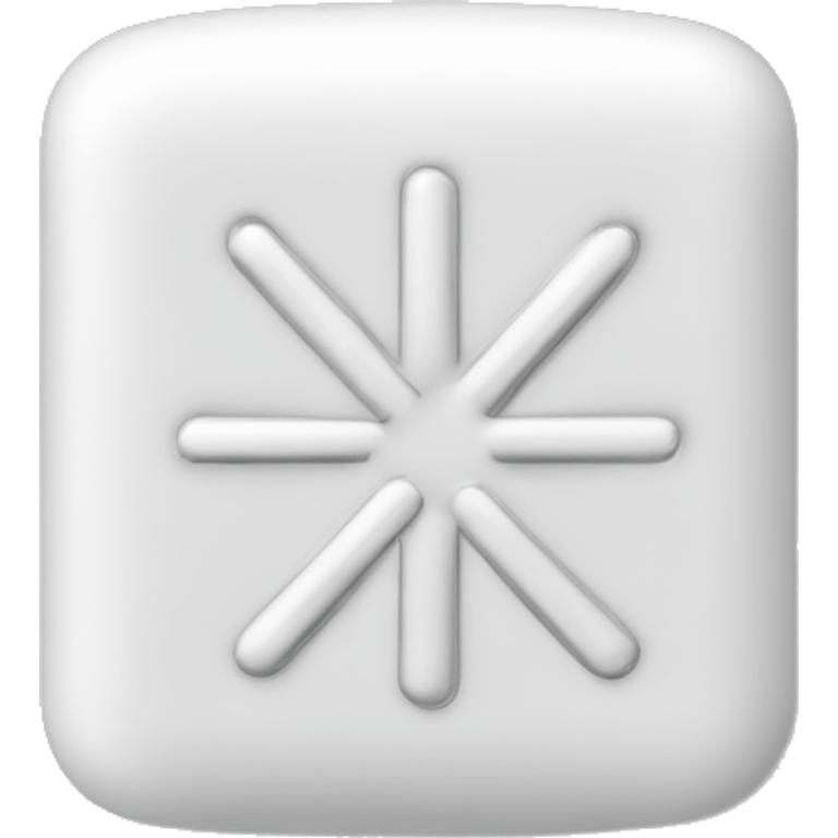 a white and rectangular pill, with indents on the side and an imprint of “XAN AX” that should be stamped in the center emoji