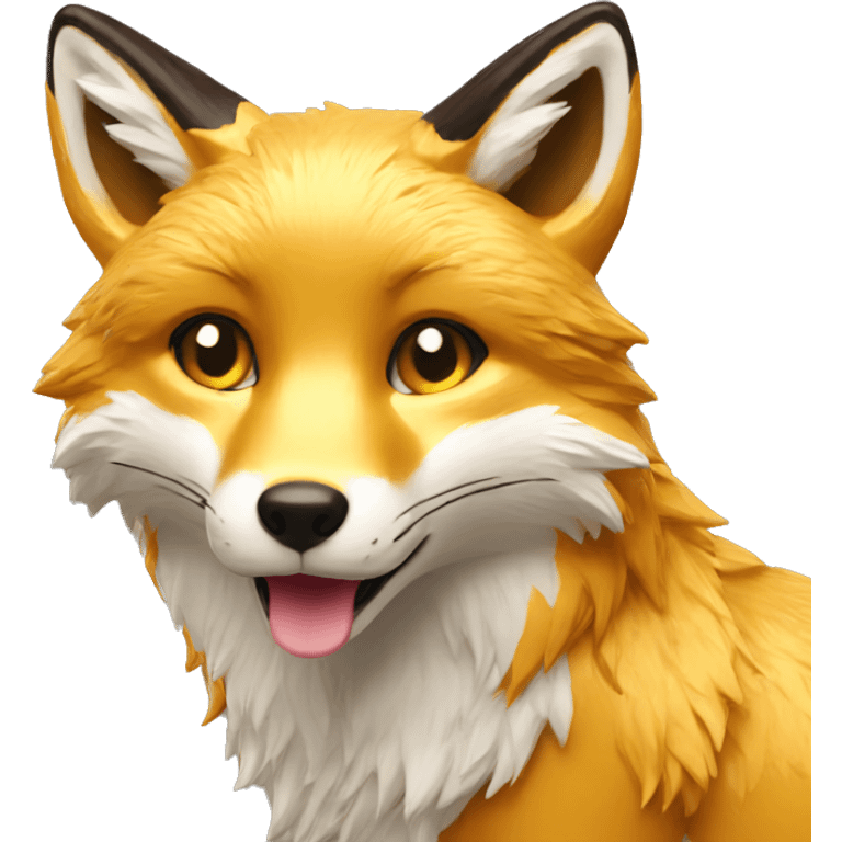 gold fox emoji