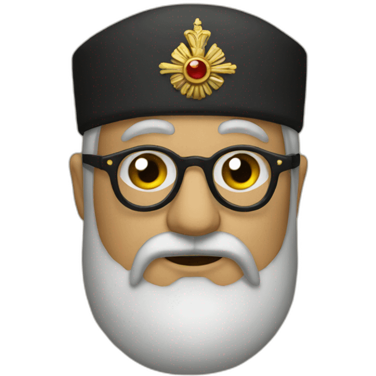 ottoman emperor wearing glasses emoji