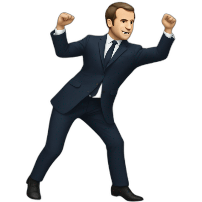 Macron qui danse emoji