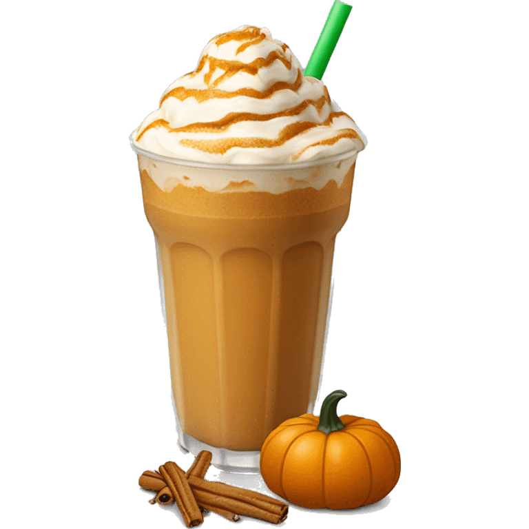 Pumpkin spiced frappe  emoji