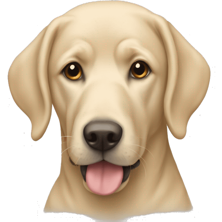 Beige labra doodle emoji