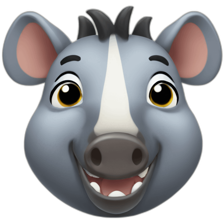 tapir with thumbs up and winking emoji