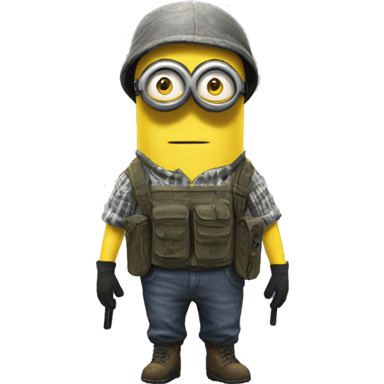 A Minion in DAYZ survival gear   emoji