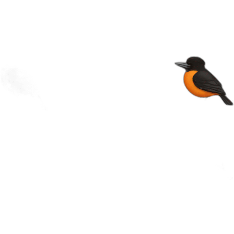 Baltimore Orioles bird hat emoji