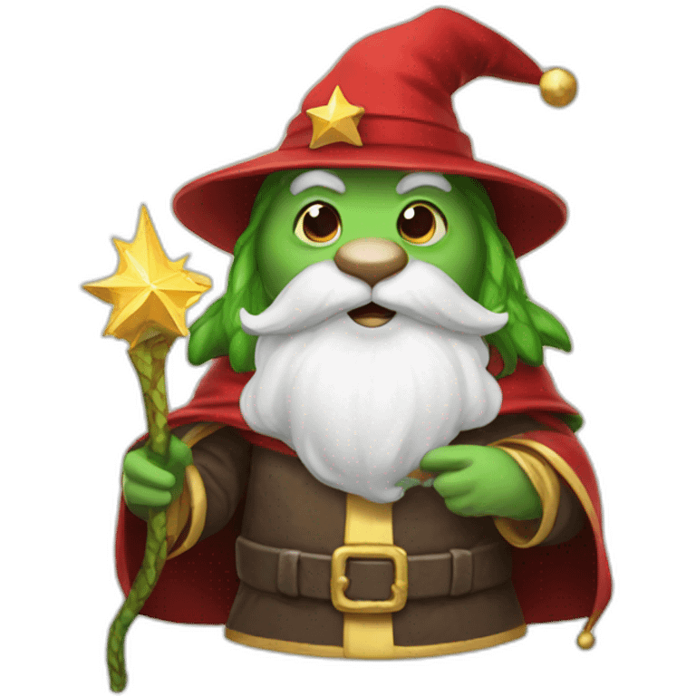 wizard lizard santa emoji