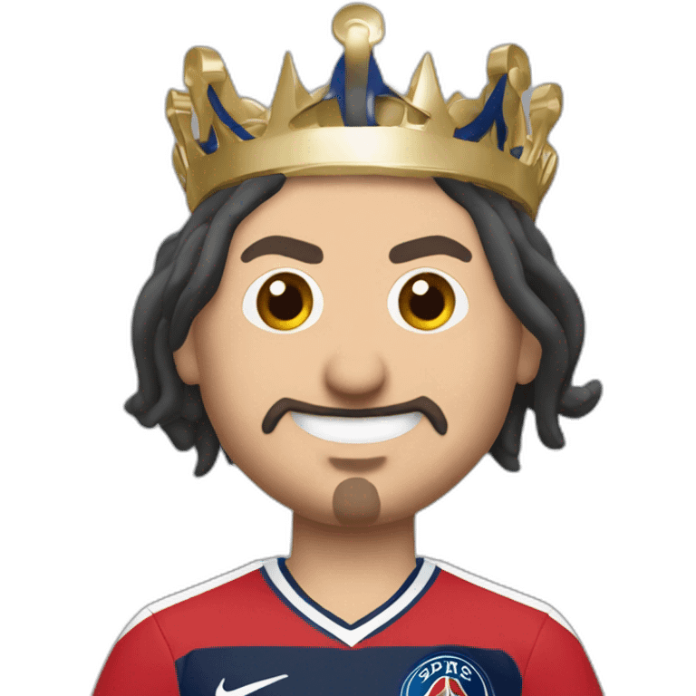 Zlatan Ibrahimovic avec une couronne au psg emoji