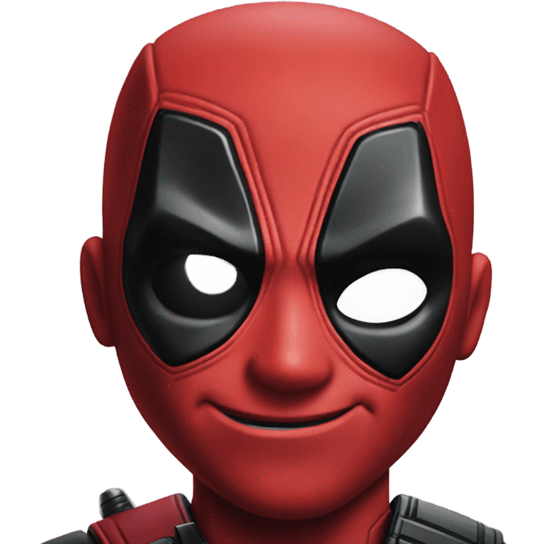 Deadpool making a winking expression emoji