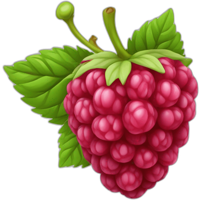 raspberry-fruit emoji