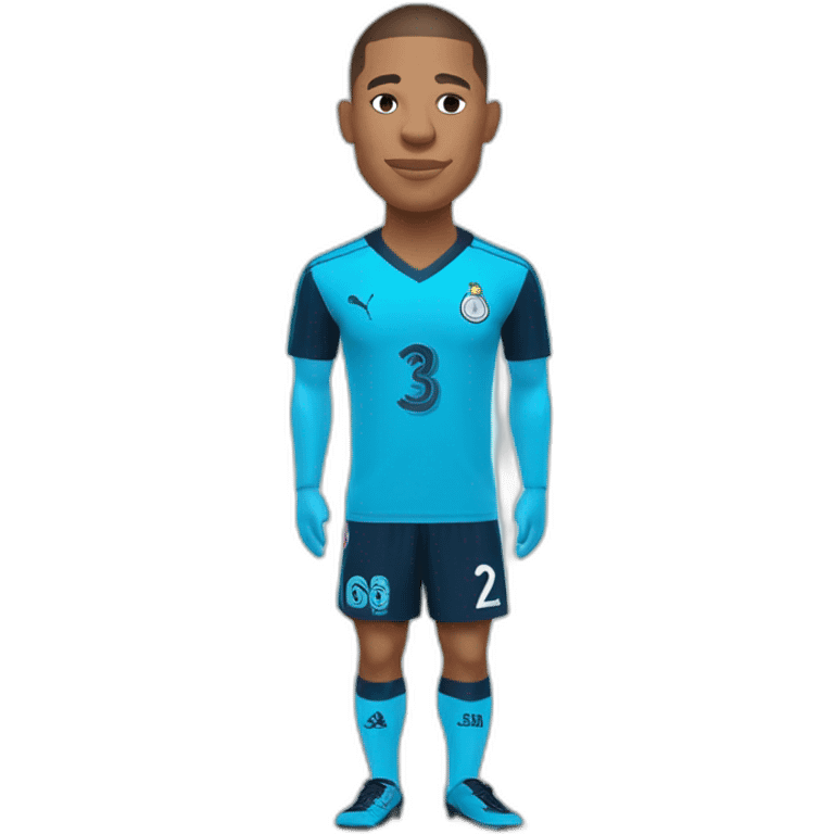 Mbappé avec le maillot de Marseille  emoji