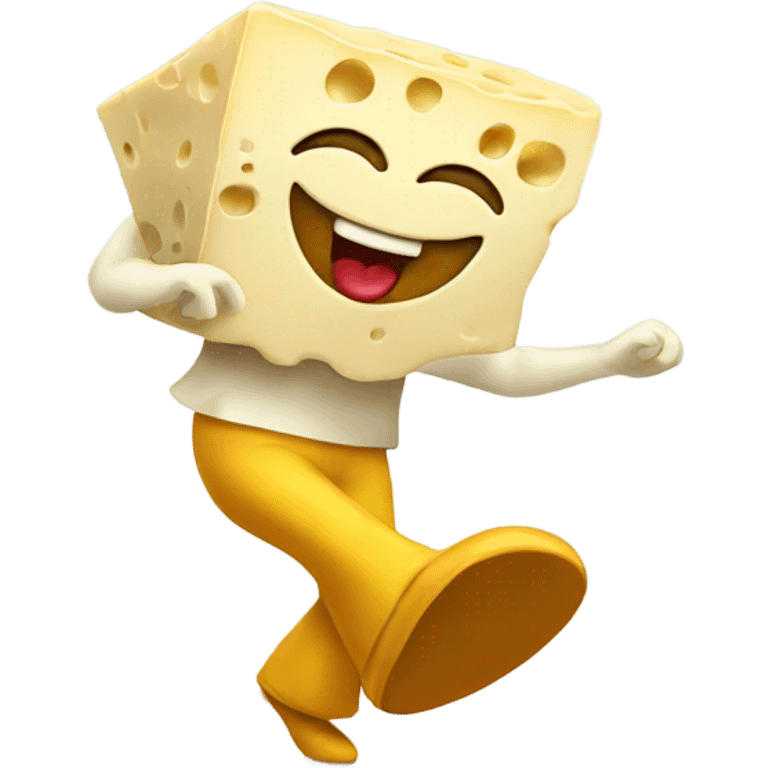 Dancing cheese emoji