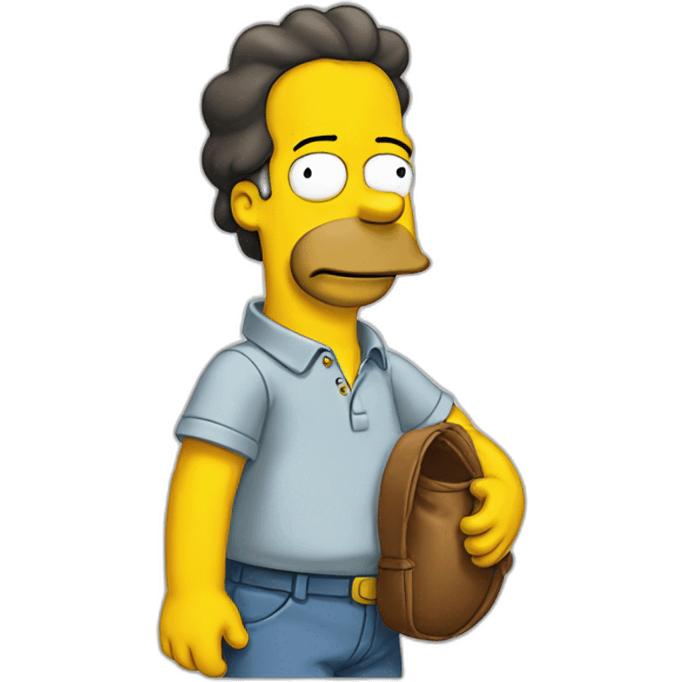 the simpsons standing emoji