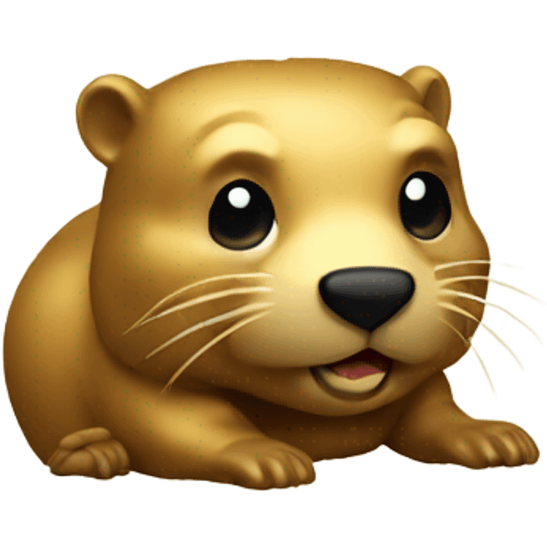 gold beaver emoji