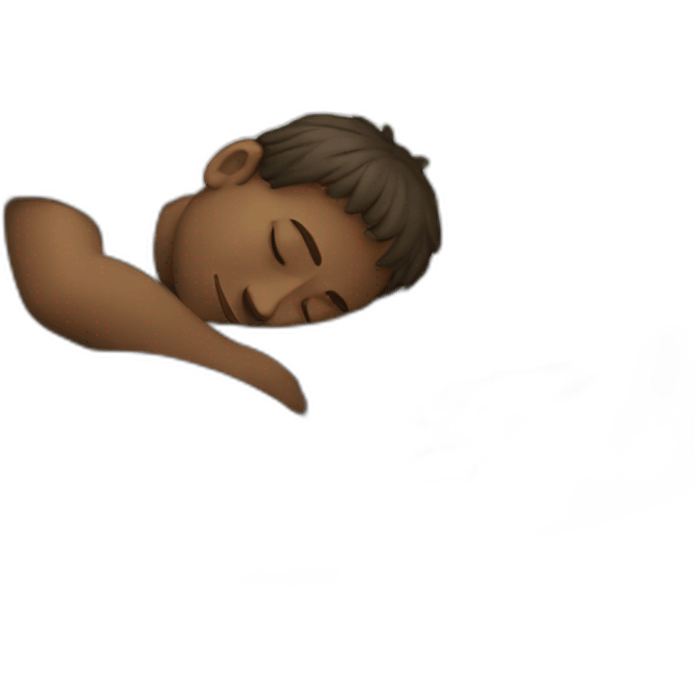 Boy sleeping with laptop emoji