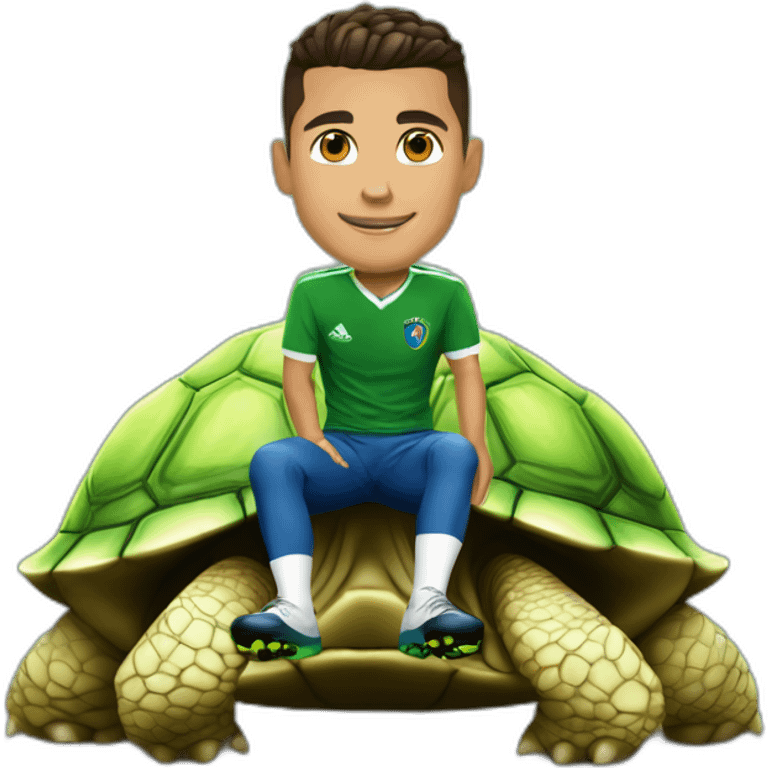 Ronaldo sur tortue emoji