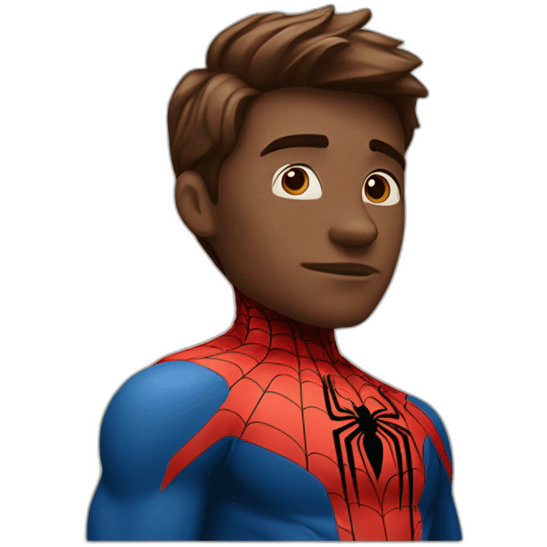 thinking spider-man emoji