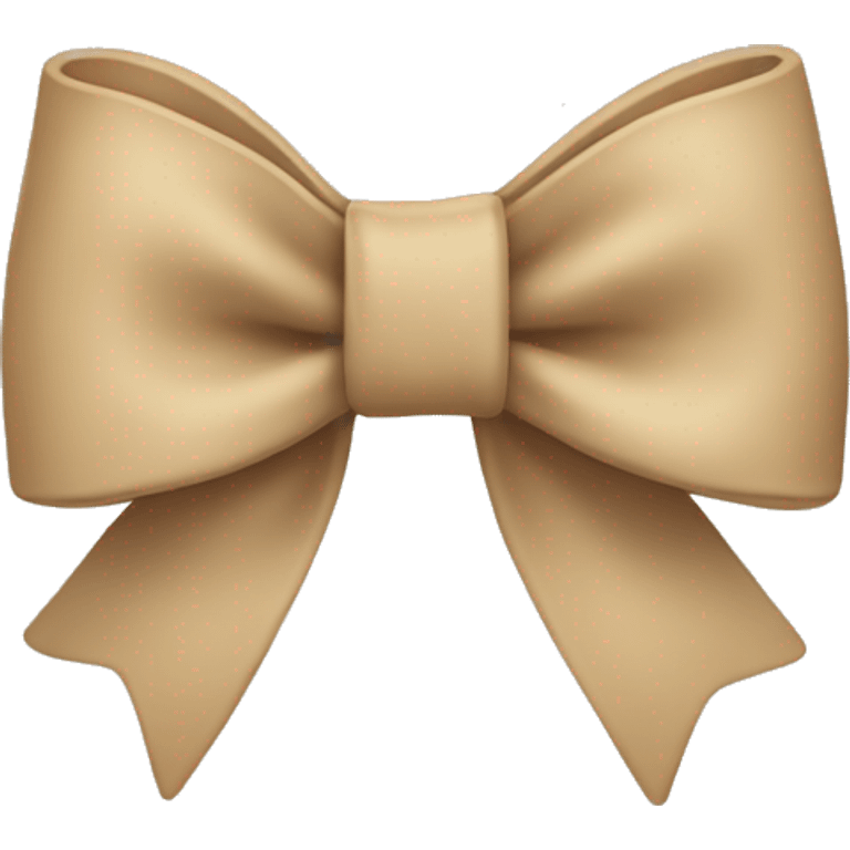 Beige bow emoji