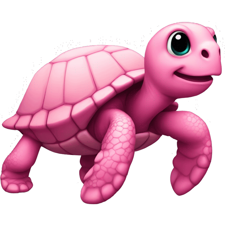 Pink turtle  emoji