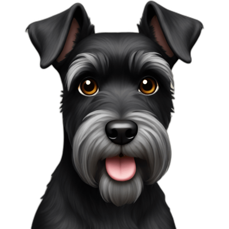 black miniature schnauzer emoji