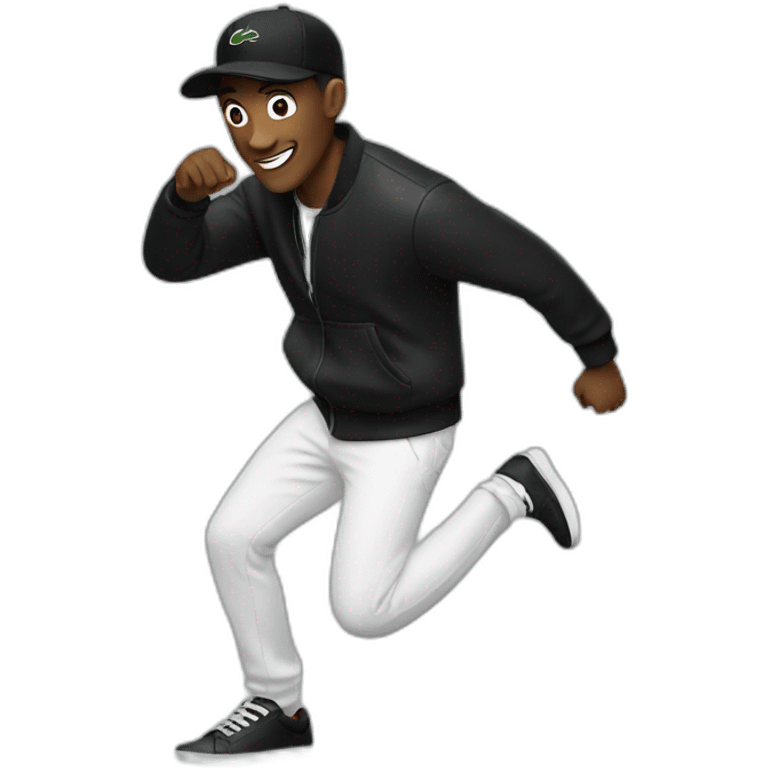 Guy using black lacoste in baile funk emoji