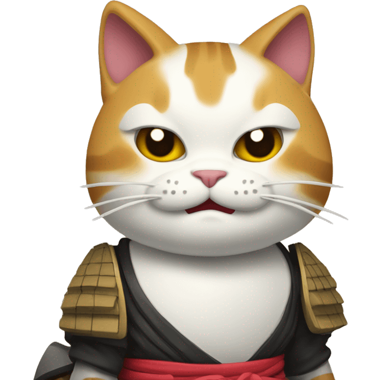 smiling samurai cat emoji