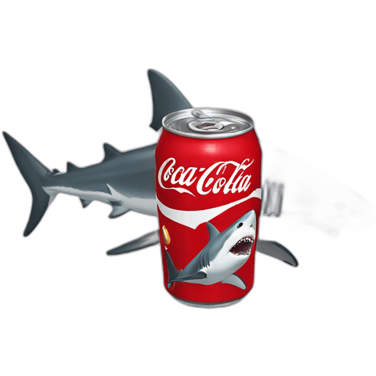 Shark drink Coca-Cola  emoji