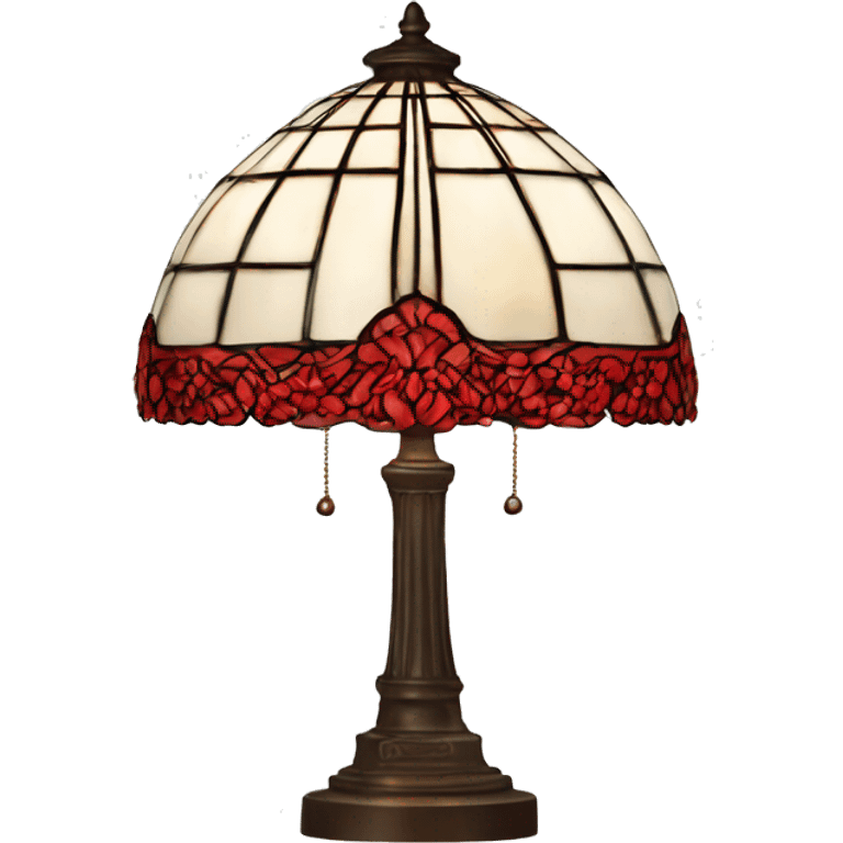 Tiffany lamp red emoji