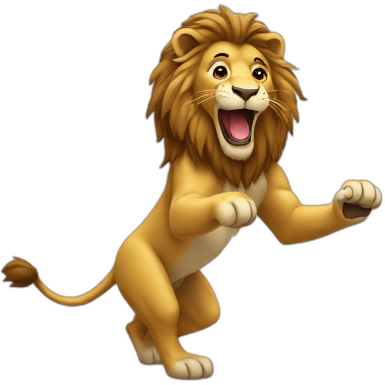 lion qui danse emoji