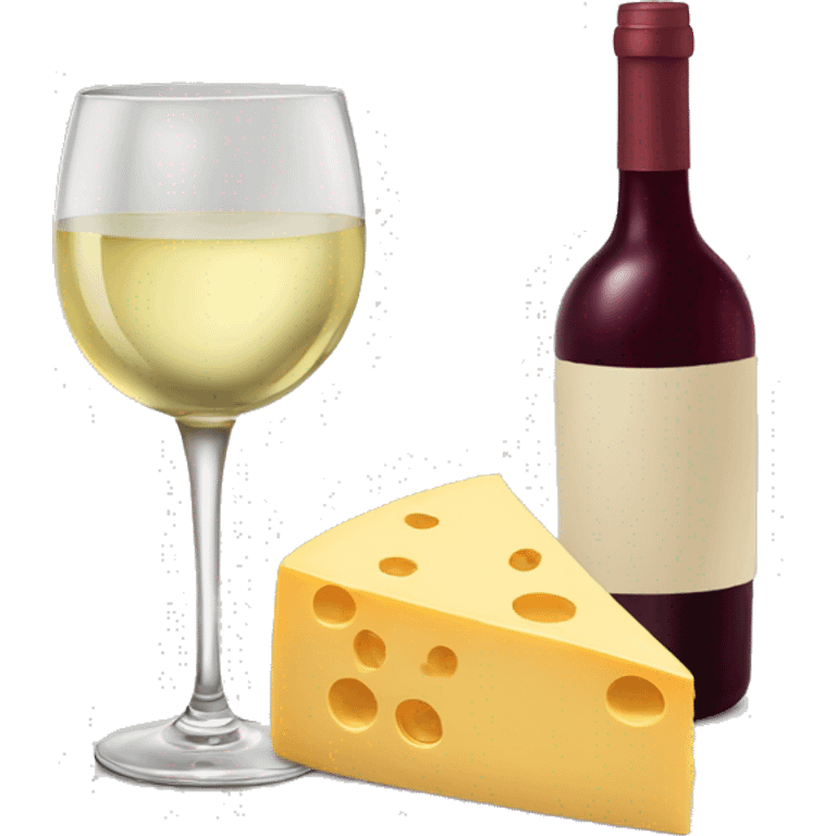 wine and cheese  emoji