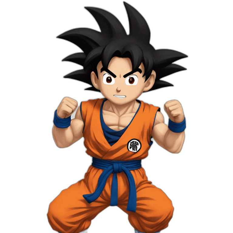 goku entrenando  emoji