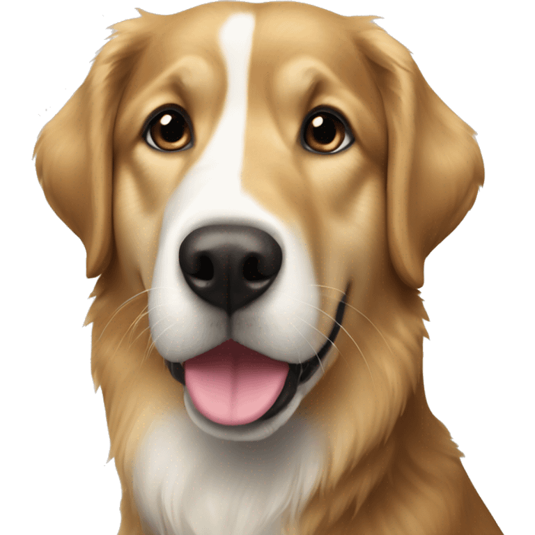 Black Golden retriever Siberian husky mix emoji