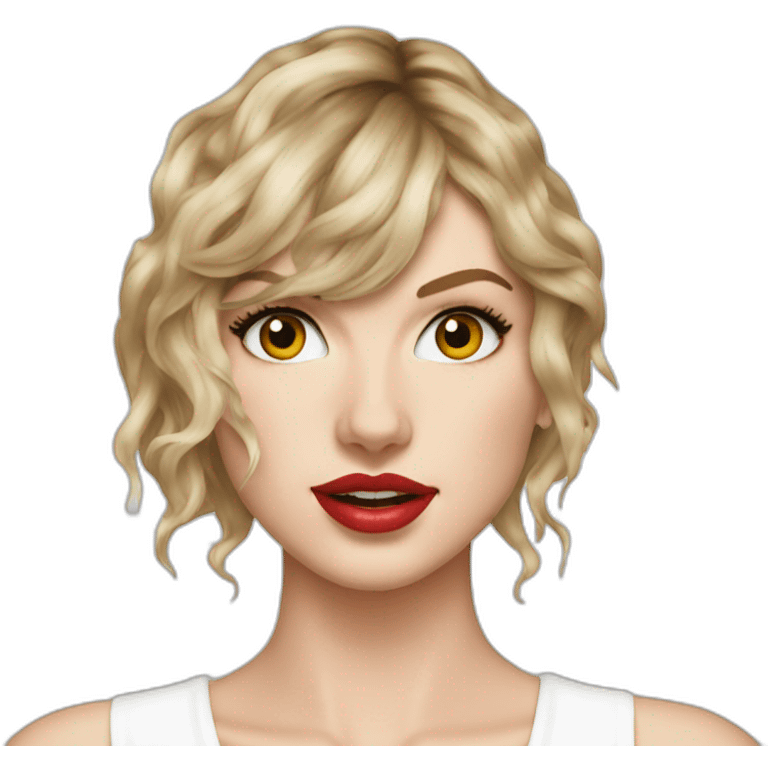 taylor swift with many large milk stains emoji