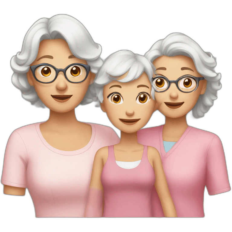 daughter mom and grandma emoji