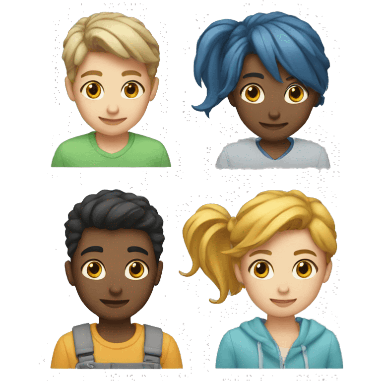 2 boys 2 girls emoji