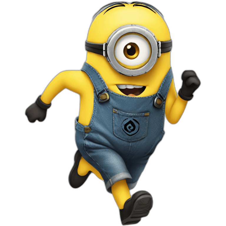 Minion running emoji