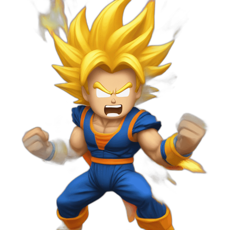 Donald Trump going super Saiyan 3 emoji