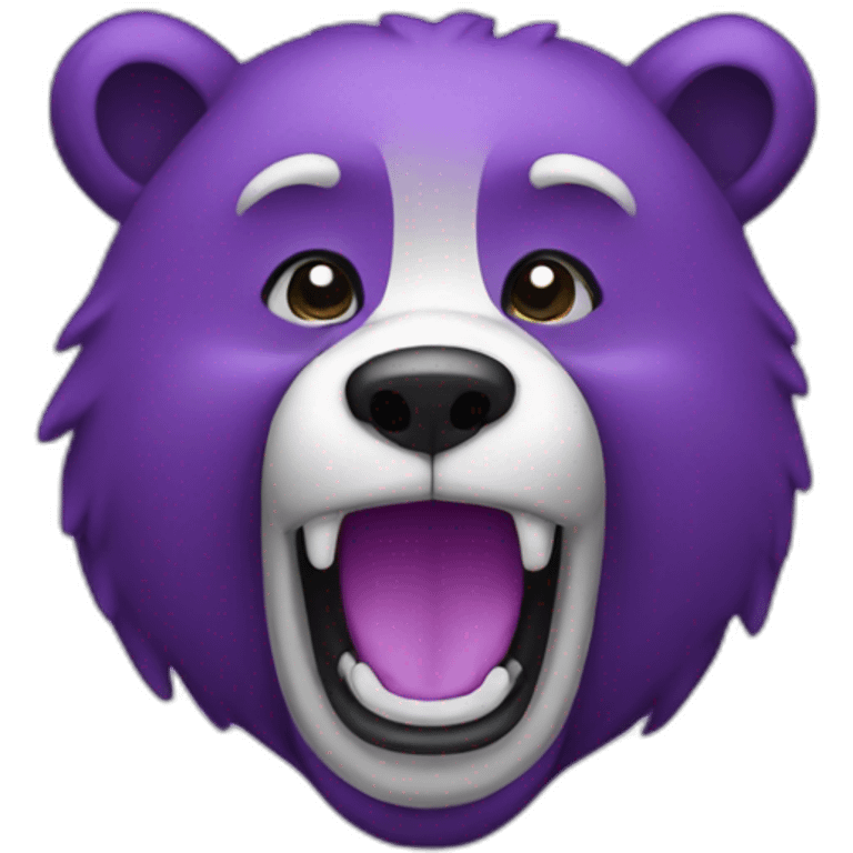 Purple bear emoji