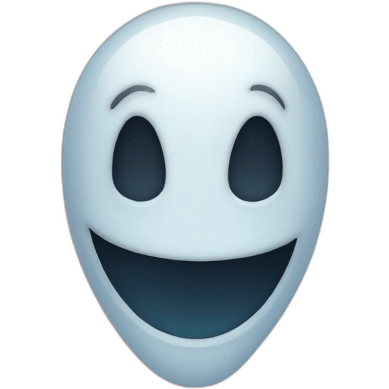 Ghost smiling emoji