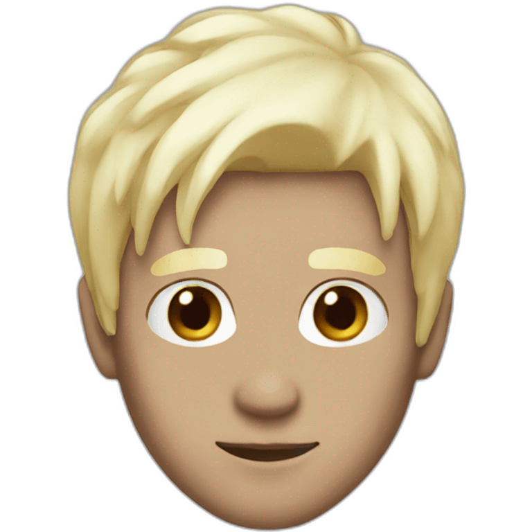 man with bleach hair emoji