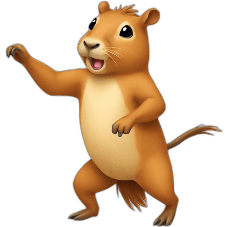 Capivara dancing funny emoji