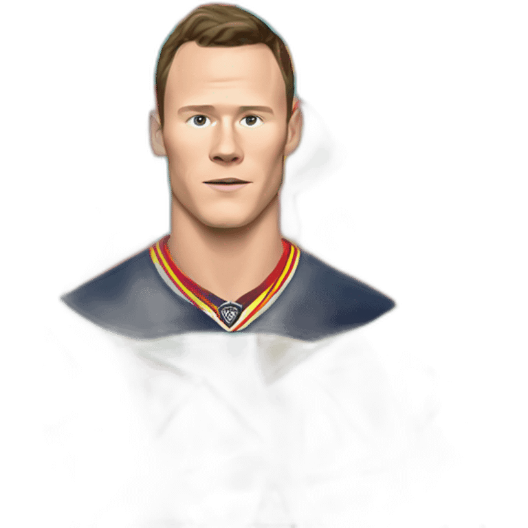 Jonathan Toews in rainbow triangle emoji