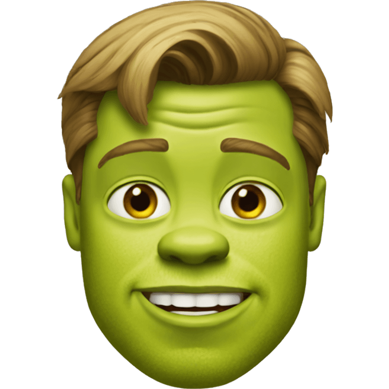 brad pitt as shrek emoji