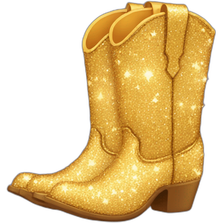 sparkly cowboy boot emoji