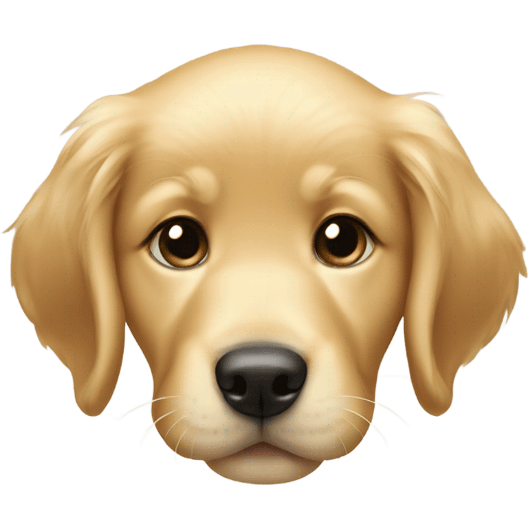 Golden retriever girl puppy  emoji