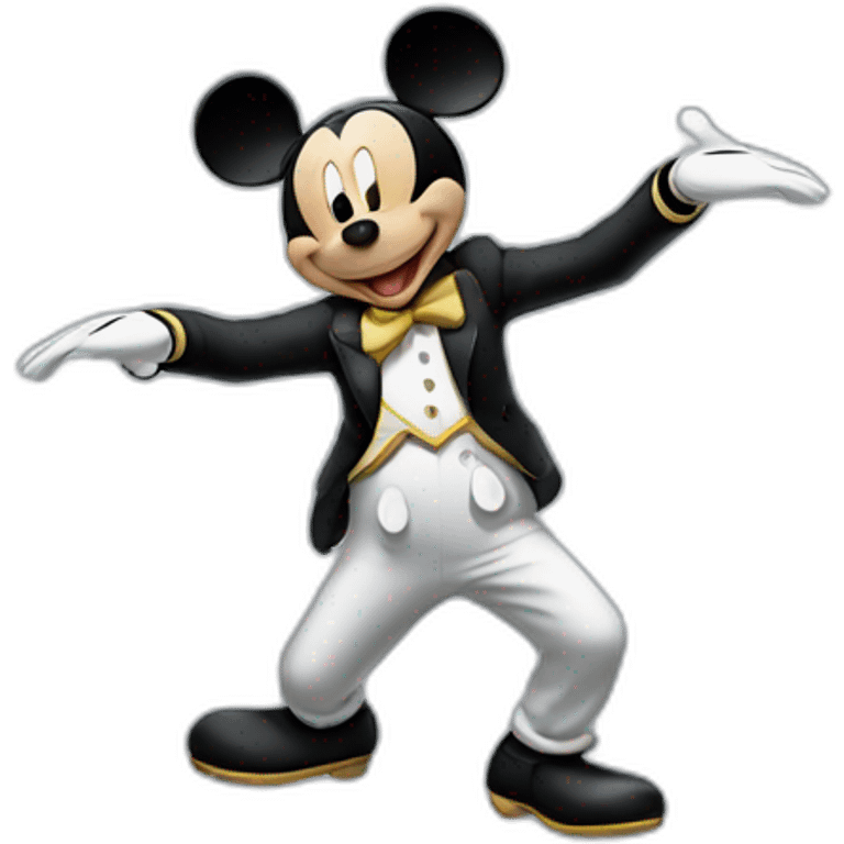 Mickey Mouse dancing emoji